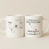 Customized Long Distance Couple QR Mug