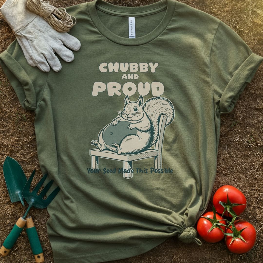 Chubby and Proud Shirt, T-Shirt for Gardeners & Plant Lovers