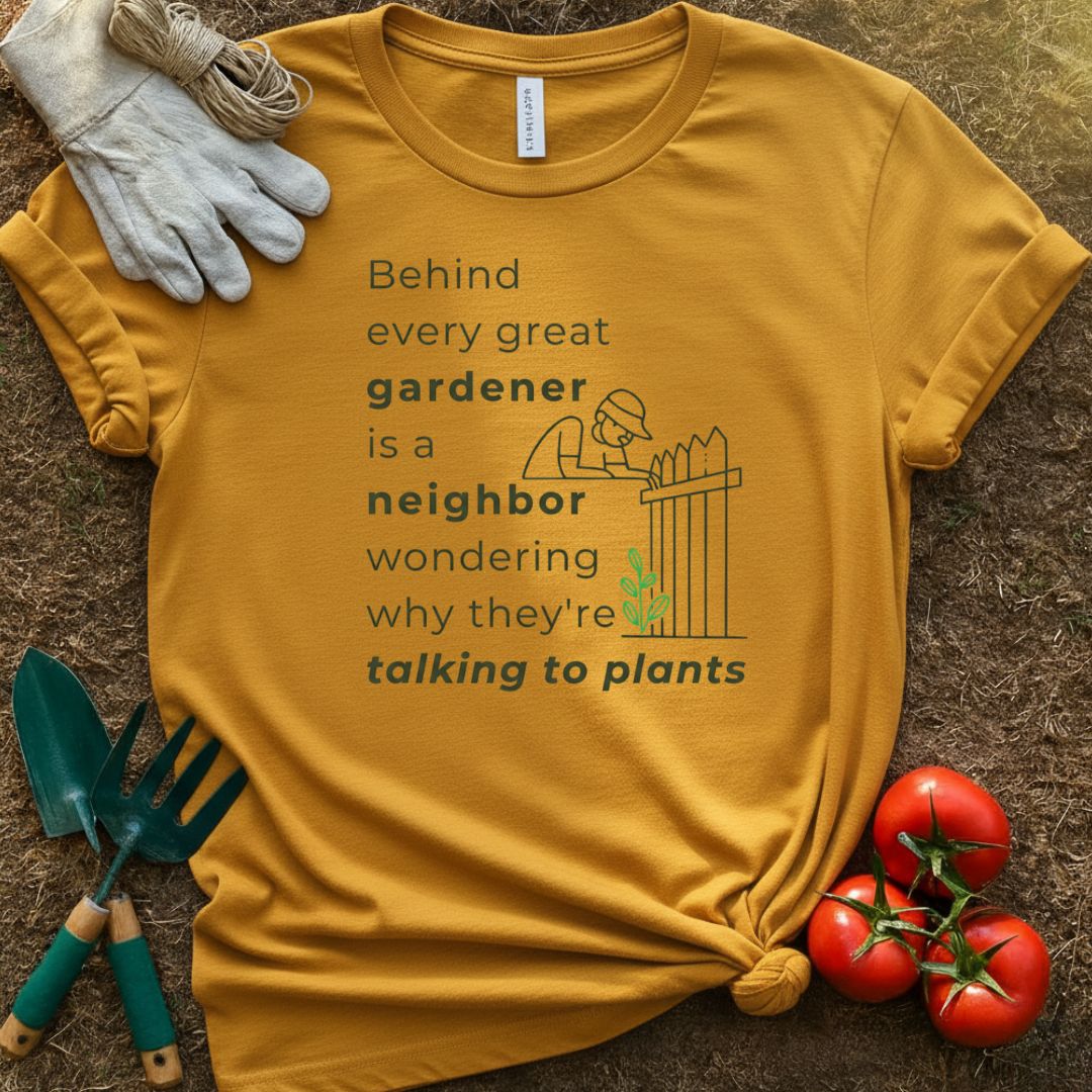 Behind Every Great Gardener Shirt, T-Shirt for Gardeners & Plant Lovers