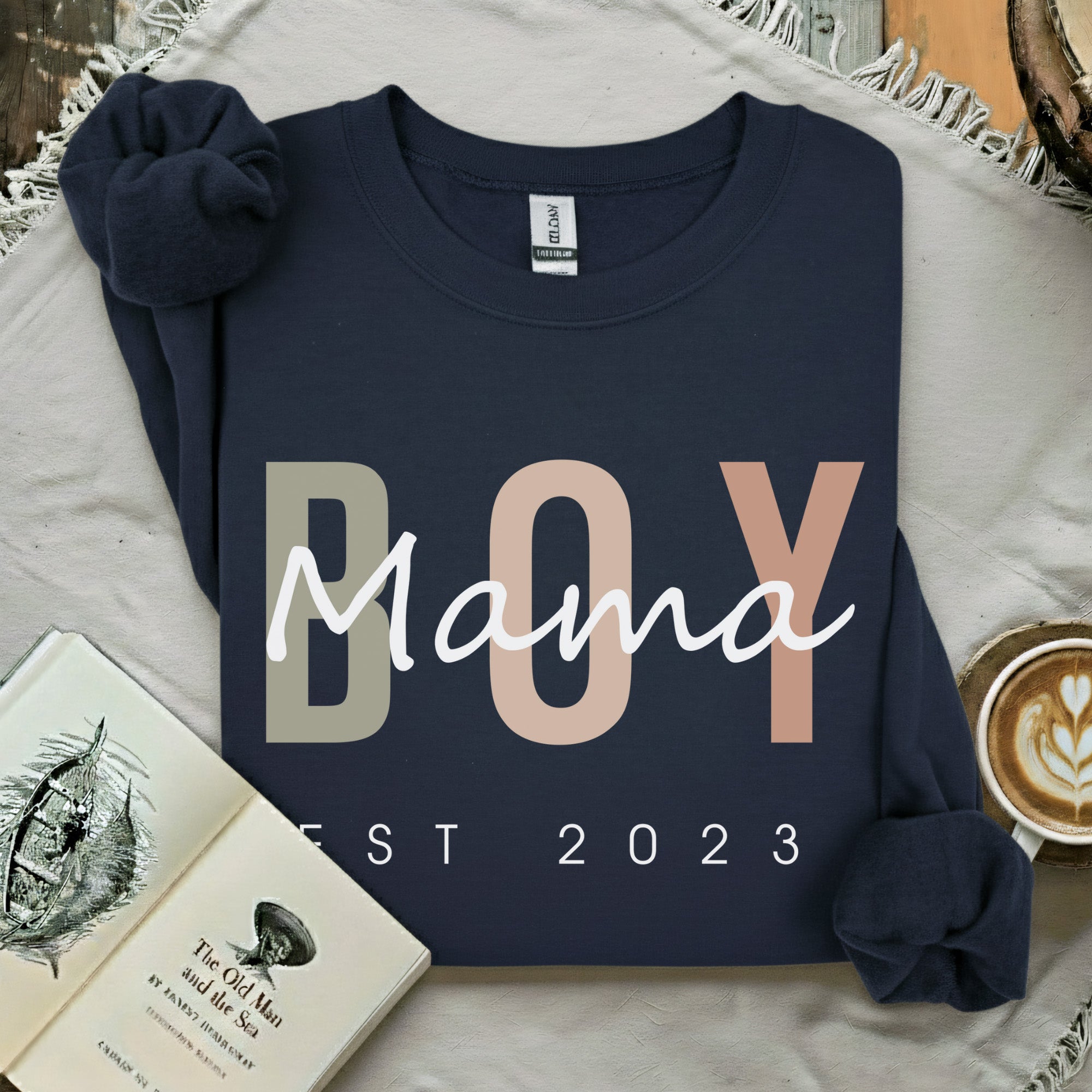 Personalized Boy Mama Sweatshirt