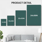 Paw Prints May Fade From The Snow Personalized Pet Memorial Canvas/ Poster