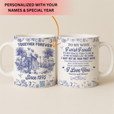 Personalized Couple Mug – Names, Special Year & QR Love Message