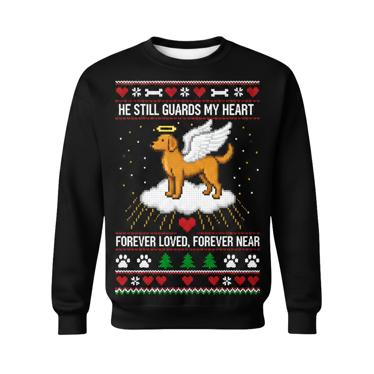 Dog Memorial Ugly Christmas Sweatshirt for Dog Lovers
