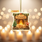 Memorial Fireplace Ornament for Pet Lovers – Custom Name Acrylic Keepsake