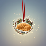 Memorial Mosaic Wings Ornament for Pet Lovers – Custom Photo Acrylic Keepsake