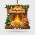 Memorial Fireplace Ornament for Pet Lovers – Custom Name Acrylic Keepsake