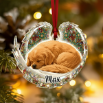 Memorial Mosaic Wings Ornament for Pet Lovers – Custom Photo Acrylic Keepsake