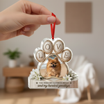 Memorial Love Paw Ornament for Pet Lovers – Custom Photo Acrylic Keepsake