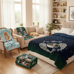 "I'm Always With You" Personalized Pet Memorial Blanket - Custom Angel Wings Photo