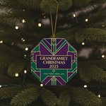 Art Deco Grandfamily Personalized Ornament