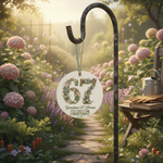 Grandma’s 67 Blooms Ceramic Ornament – Personalized Year Floral 67 Christmas Keepsake