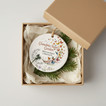 Butterfly Garden Ceramic Ornament for Grandma or Nana – Personalized Name Memory Keepsake