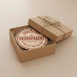 Certified Grandparent Personalized Wooden Ornament