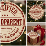 Certified Grandparent Personalized Wooden Ornament