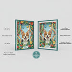 Personalized 3D Paper Cut Pet Portrait - Dog Memorial Christmas & Rainbow Art