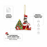 Custom Photo Dog Christmas Tree Ornament - Pet Loss Keepsake & Sympathy Gift