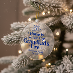 "Grandkids Live" Personalized Acrylic Ornament