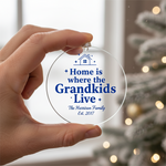 "Grandkids Live" Personalized Acrylic Ornament