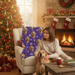 Custom Dog Loss Sympathy Gift - Photo Pattern Personalized Fleece/Sherpa Throw