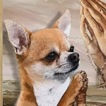 Dog Praying for Me Canvas Art | Custom Christian Dog Lover Gift