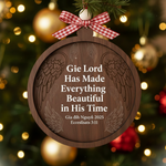 Faith Verse Personalized Wooden Family Orname