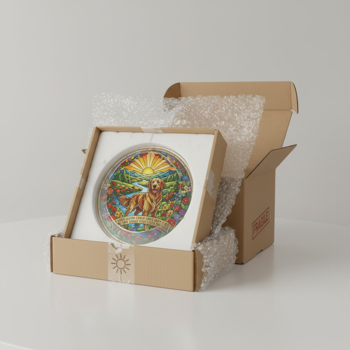 Pet Memorial Suncatcher – Stained Glass Pet Loss Keepsake