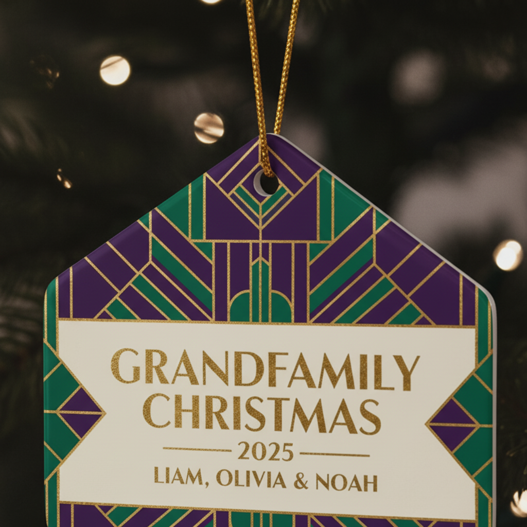 Grandfamily Christmas Personalized Ornament for Family