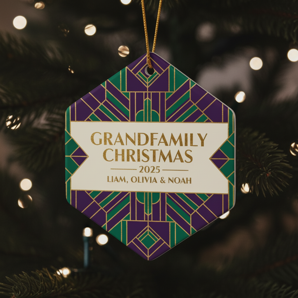 Grandfamily Christmas Personalized Ornament for Family