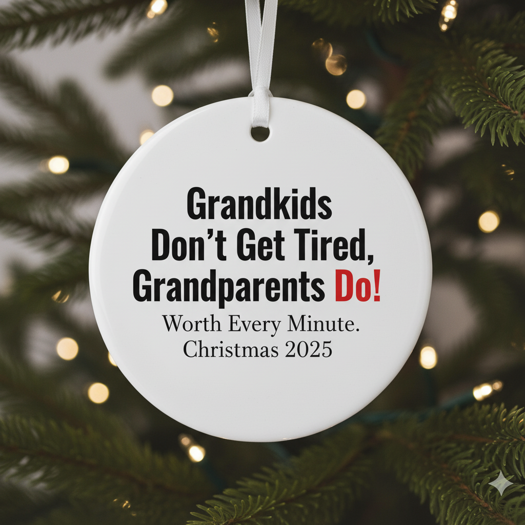 'Grandkids Don't Get Tired' Ornament for Grandparents