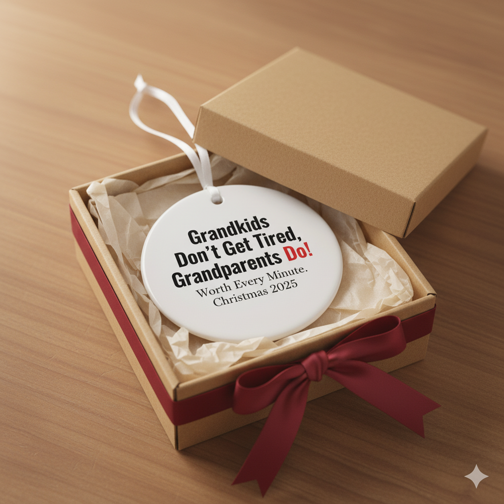 'Grandkids Don't Get Tired' Ornament for Grandparents