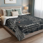Grandma Memorial Personalized Blanket – Custom Name & Year Gift