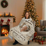 Grandma Memorial Personalized Blanket – Custom Photo & Name
