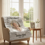 Grandma Memorial Personalized Blanket – Thoughtful Sympathy Gift