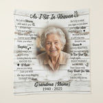 Grandma Memorial Personalized Blanket – Thoughtful Sympathy Gift