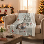 Grandma Memorial Personalized Blanket – Custom Photo & Name