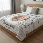 Grandma Memorial Personalized Blanket – Thoughtful Sympathy Gift