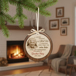 Grandma Memorial Wooden Ornament – Custom Photo Keepsake