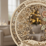 Grandma's Garden Personalized Transparent Acrylic Ornament – Custom Keepsake Gift