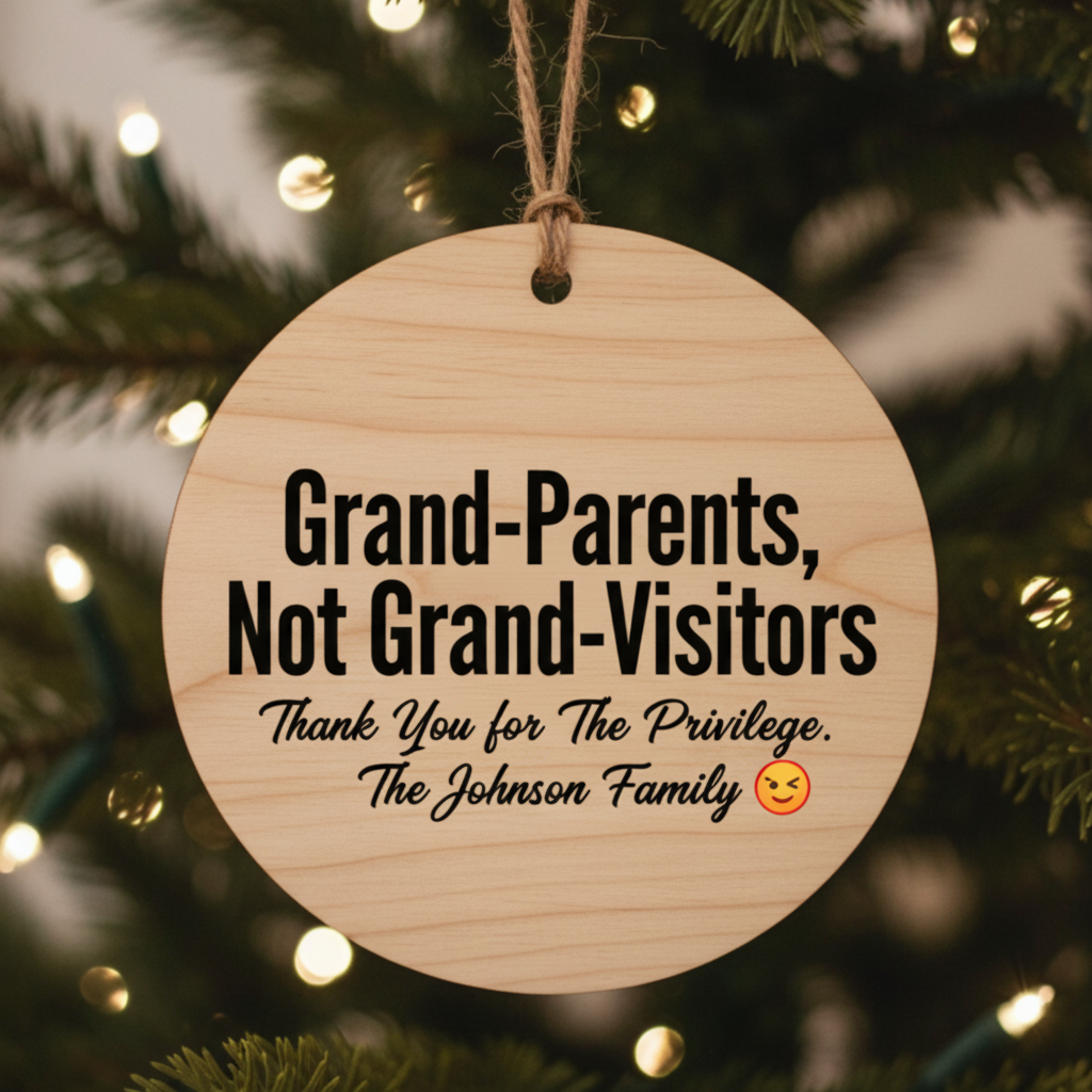 Grandparents Gratitude Personalized Ornament