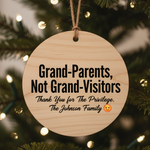 Grandparents Gratitude Personalized Ornament