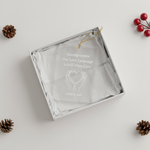 Love Language Personalized Acrylic Ornament for Grandparent