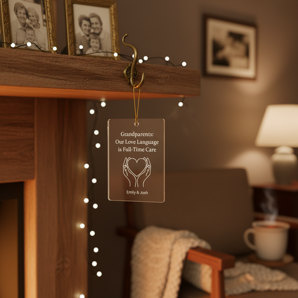 Love Language Personalized Acrylic Ornament for Grandparent