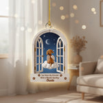 Memorial Angel Window Ornament for Pet Lovers – Custom Name Keepsake
