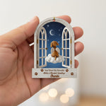 Memorial Angel Window Ornament for Pet Lovers – Custom Name Keepsake