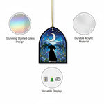 Memorial Moonlit Garden Ornament for Pet Lovers – Acrylic Plexiglass Suncatcher Tribute