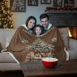 Personalized Family Tree Multigeneration Custom Blanket