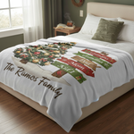 Personalized Family Tree Multigeneration Custom Blanket