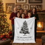 Our Family Tree Personalized Multigeneration Blanket