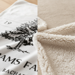 Our Family Tree Personalized Multigeneration Blanket