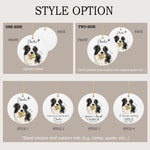 Personalized Watercolor Pet Photo Ceramic Ornament